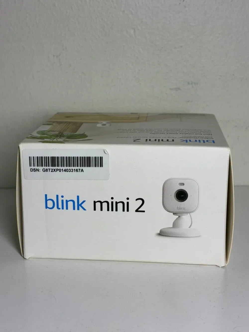 Blink Mini 2 Plug-In Smart Security Camera 1080p HD Video Color Night Vision Whi